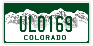 ULO169  license plate in CO