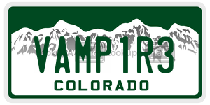 VAMP1R3 license plate in Colorado