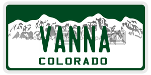 VANNA  license plate in CO