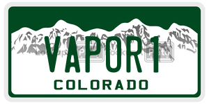 VAPOR1  license plate in CO