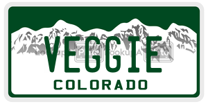 VEGGIE  license plate in CO
