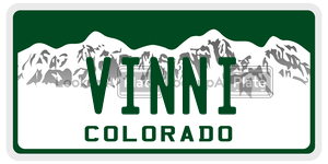 VINNI  license plate in CO