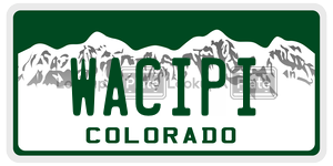 WACIPI  license plate in CO