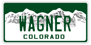 WAGNER  license plate in CO