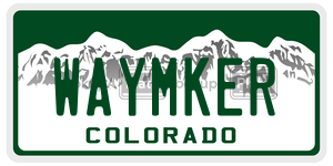 WAYMKER  license plate in CO
