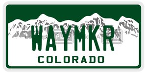 WAYMKR  license plate in CO