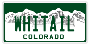 WHITAIL  license plate in CO