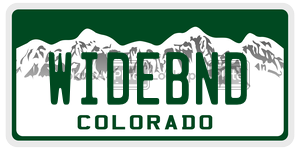 WIDEBND  license plate in CO
