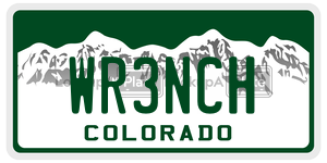WR3NCH  license plate in CO