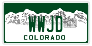 WWJD  license plate in CO
