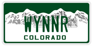 WYNNR  license plate in CO
