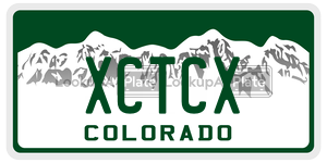 XCTCX  license plate in CO