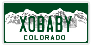 XOBABY  license plate in CO