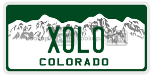 XOLO  license plate in CO