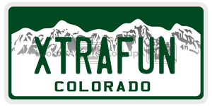 XTRAFUN  license plate in CO