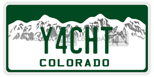 Y4CHT  license plate in CO