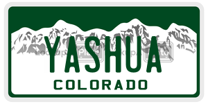 YASHUA  license plate in CO