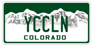 YCCLN  license plate in CO