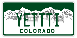 YETTTI  license plate in CO