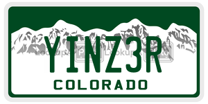 YINZ3R  license plate in CO