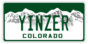 YINZER  license plate in CO
