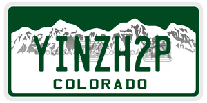 YINZH2P  license plate in CO