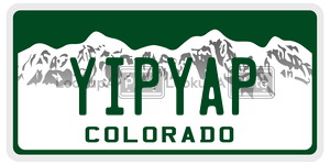 YIPYAP  license plate in CO