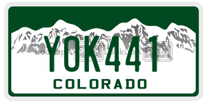 YOK441  license plate in CO