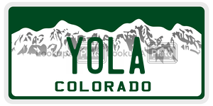 YOLA  license plate in CO