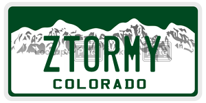 ZTORMY  license plate in CO