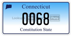 0068  license plate in CT