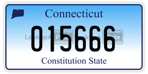 015666 license plate in Connecticut