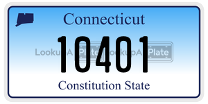 10401 license plate in Connecticut