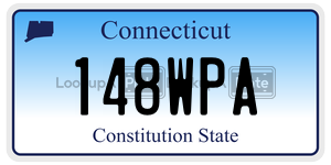 148WPA license plate in Connecticut