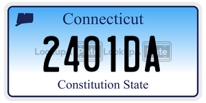 2401DA license plate in Connecticut