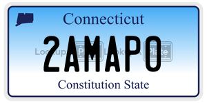 2AMAP0 license plate in Connecticut