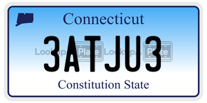 3ATJU3 license plate in Connecticut