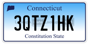 3QTZ1HK license plate in Connecticut