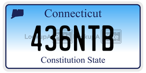 436NTB  license plate in CT