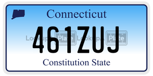 461ZUJ  license plate in CT