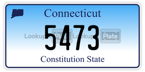 5473 license plate in Connecticut