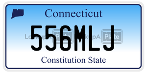 556MLJ  license plate in CT