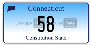 58  license plate in CT