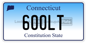 600LT license plate in Connecticut