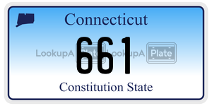661 license plate in Connecticut
