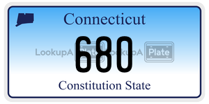 680  license plate in CT