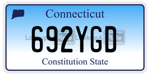 692YGD license plate in Connecticut