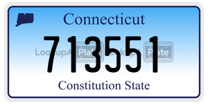 713551 license plate in Connecticut