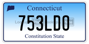 753LDO license plate in Connecticut