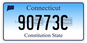 90773C  license plate in CT